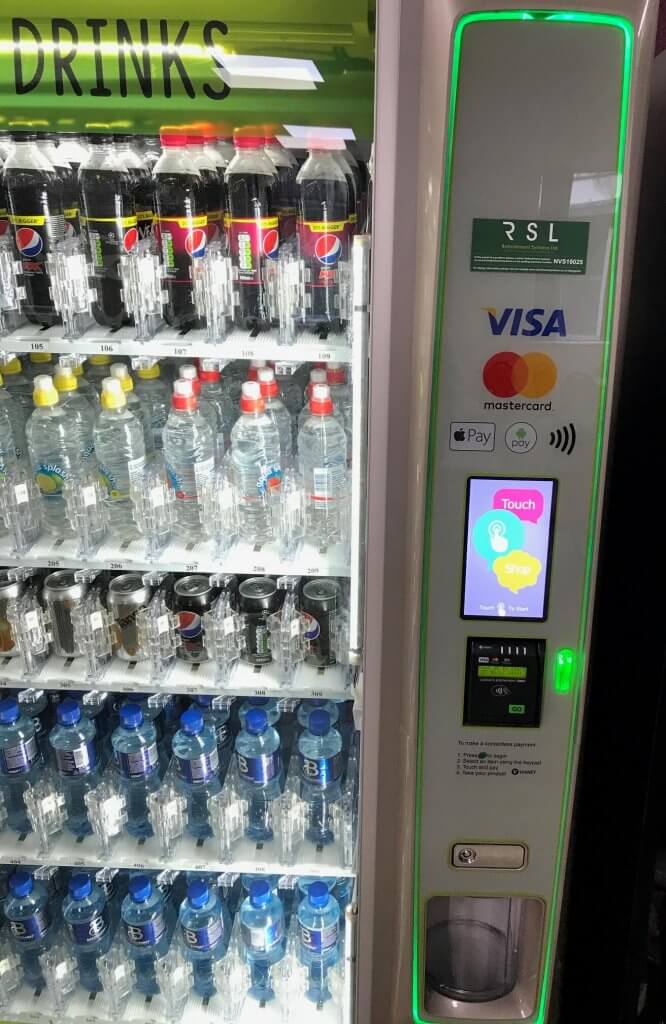 technology in vending - cashless payments