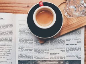 coffee for universities - coffee and newspaper