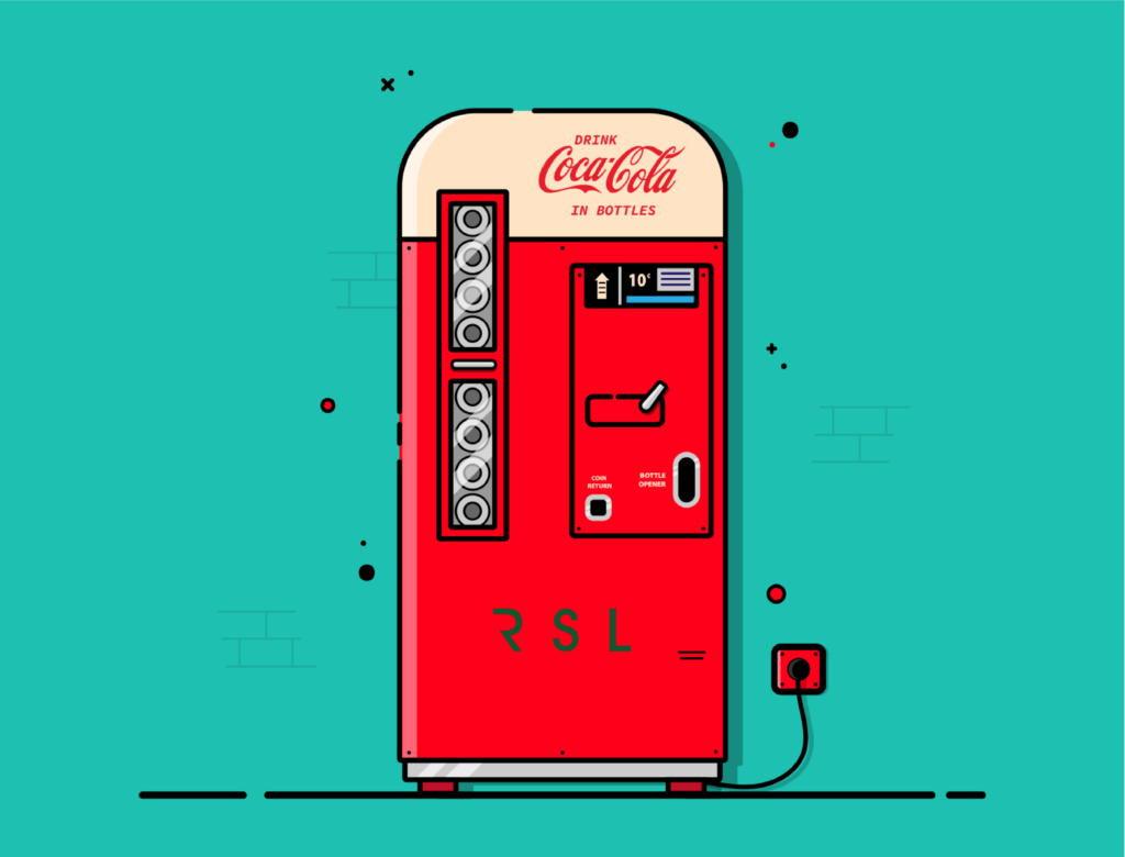 Coca-cola vending machine