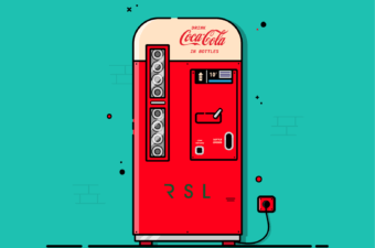 Coca-cola vending machine