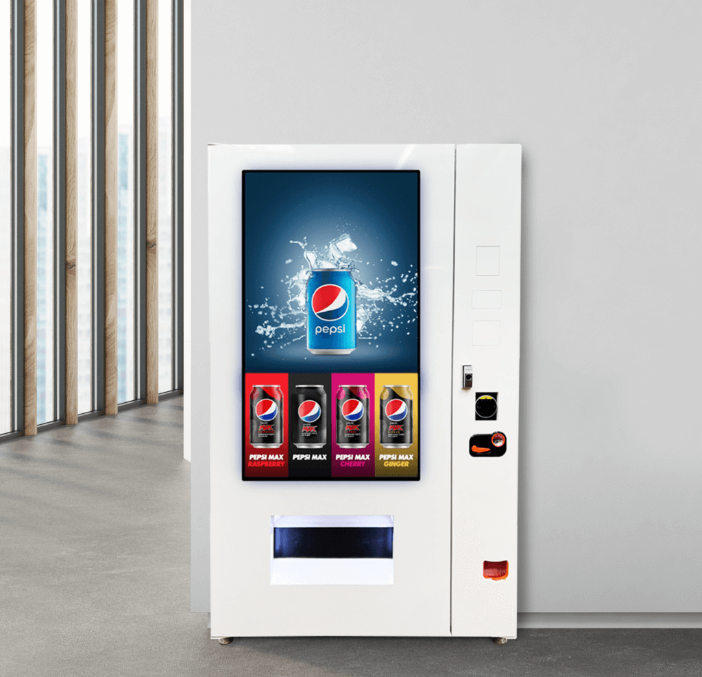 Full screen vending machine