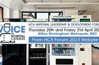 HCA Forum 2023 event Birmingham hospital caterers association