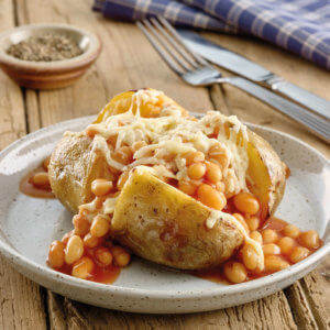 Cheese and Beans Loaded Jacket Potato OF