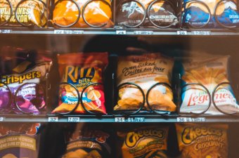 crisps in vending machine
